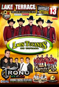 Los Tucanes de Tijuana: Gira 2017 “Al por mayor” @ LAKE TERRACE | Lakewood Township | New Jersey | United States