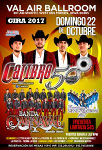 CALIBRE 50  • BANDA CARNAVAL @ VAL AIR BALLROOM