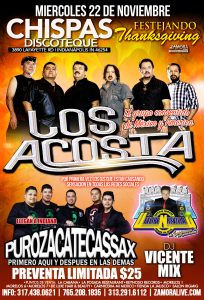 Los Acosta @ CHISPAS DISCOTEQUE