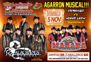 Alacranes Musical · Grupo Manada (MESAS VIP) @ La Fonda Mexicana | Waterford Township | Michigan | United States
