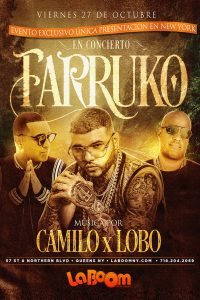 Farruko @ LA BOOM NY | New York | United States