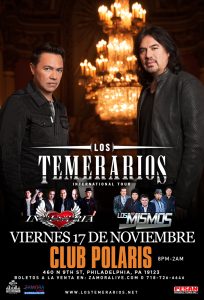 Los Temerarios @ CLUB POLARIS | New York | United States