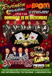 Reventón Navideño  & Karaoke Night @ LA BOOM NY