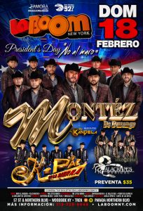 Noches Mexicanas "Presidents day "NO AL MURO" @ LA BOOM NY