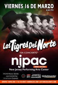 Los Tigres del Norte @ NJPAC | Newark | New Jersey | United States