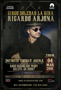 Ricardo Arjona @ Infinite Energy Arena | Duluth | Georgia | United States