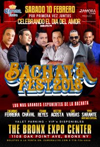 Bachata Fest 2018 "Celebrando el día del amor" @ BRONX EXPO CENTER | New York | United States