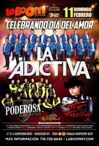 Celebrando día del amor con: La Adictiva @ LA BOOM NY