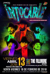 Intocable @ The Filmore Detroit | New York | United States