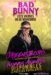 Bad Bunny - Greensboro Coliseum Complex @ Greensboro Coliseum