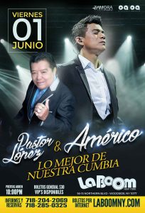 Pastor López & Américo en Concierto @ LA BOOM NY