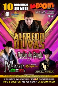 Noche de banda, norteñas y corridos @ LA BOOM NY