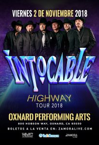 Intocable - Oxnard Performing Arts @ Oxnard Performing Arts  | Oxnard | California | United States