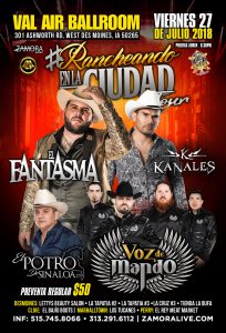 EL FANTASMA - VAL AIR - DESMOINES - 07/27/18 @ VAL AIR BALLROOM