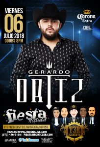 Gerardo Ortíz en Passaic NJ @ FIESTA NIGHT CLUB