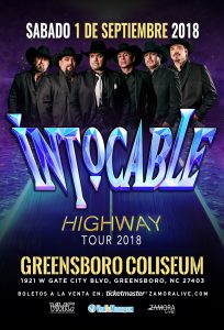 Intocable - Greensboro @ Greensboro Coliseum | Greensboro | North Carolina | United States
