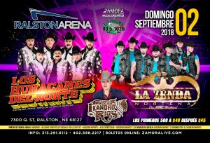 Los Huracanes Del Norte en NE. @ Ralston Arena