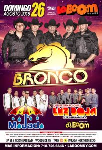 Bronco En La Boom NY @ LA BOOM NY