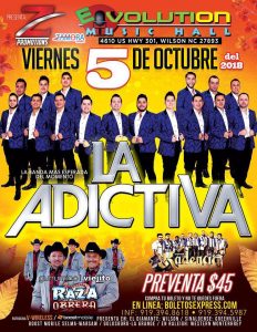 La Adictiva en NC @ Evolution Music Hall | Wilson | North Carolina | United States
