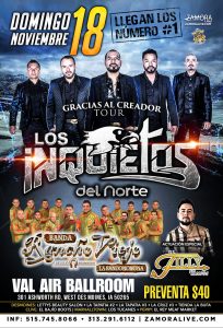 Los Inquietos del Norte en Des Moines @ VAL AIR BALLROOM