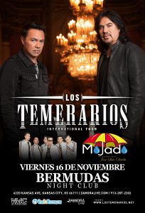 Los Temerarios en Kansas City @ Bermudas Night Club | Kansas City | Kansas | United States
